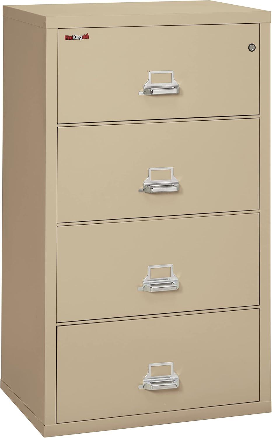 FireKing Fireproof 31.13'' Wide 4 -Drawer Steel File Cabinet