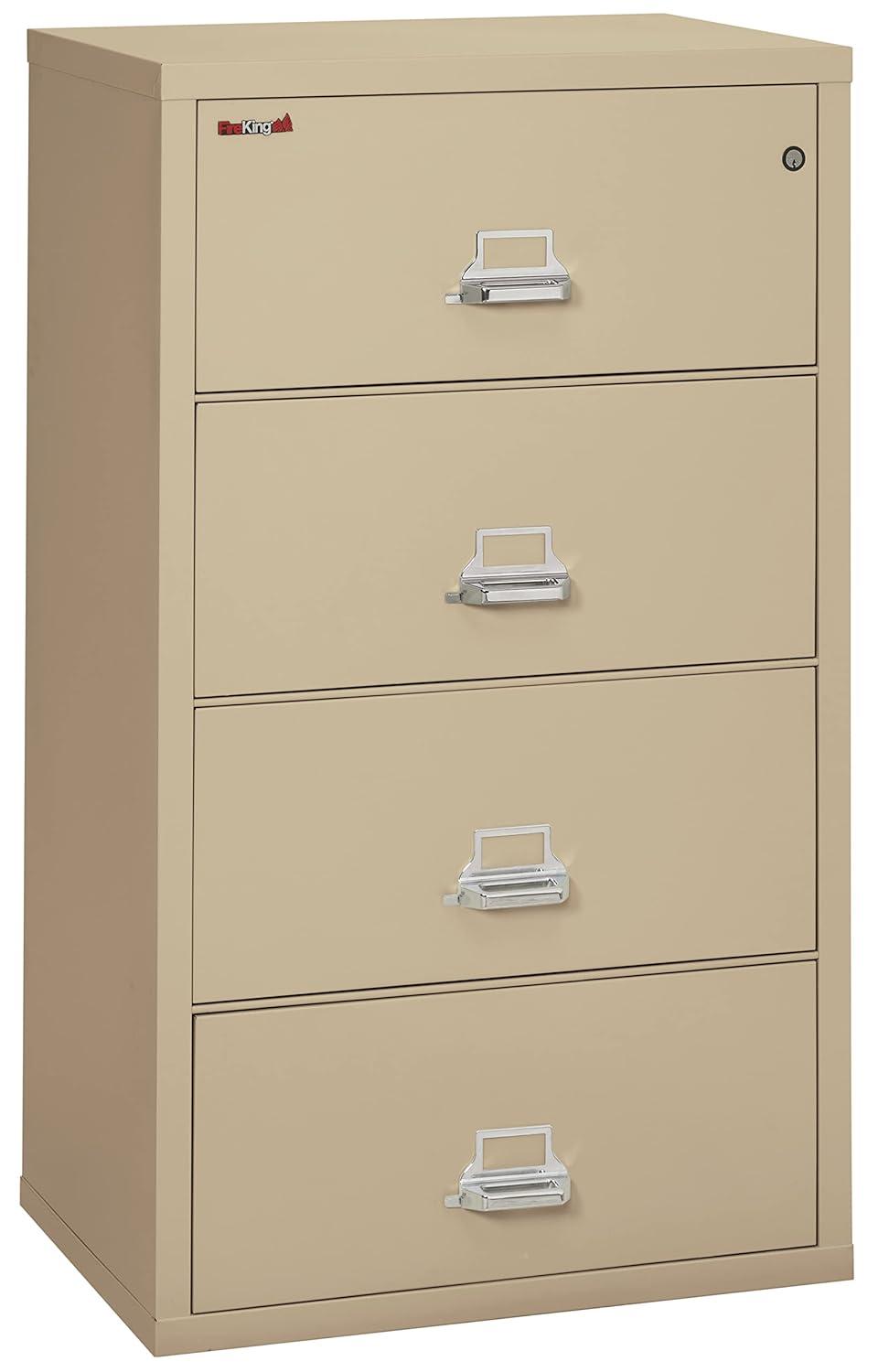 FireKing Fireproof 31.13'' Wide 4 -Drawer Steel File Cabinet