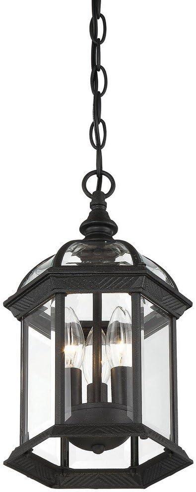 Savoy House Kensington 3 - Light Pendant in  Textured Black