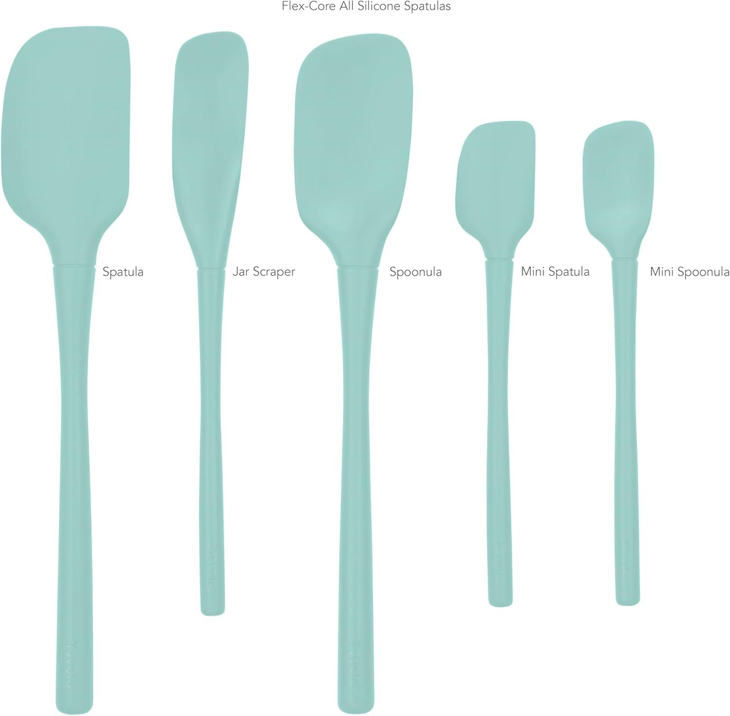 Tovolo 5pc Silicone Spatula Set Aqua