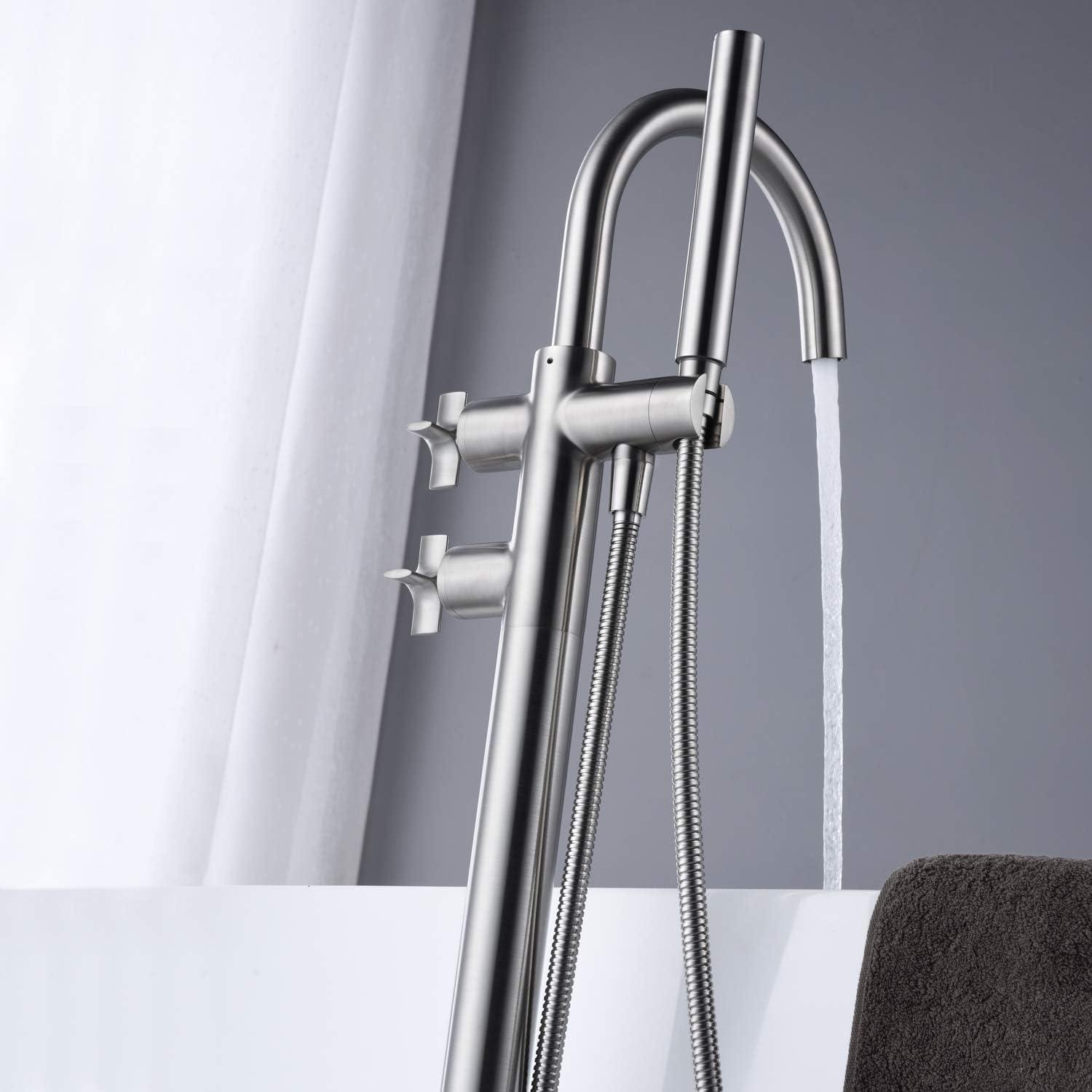 Floor Tub Filler with Diverter