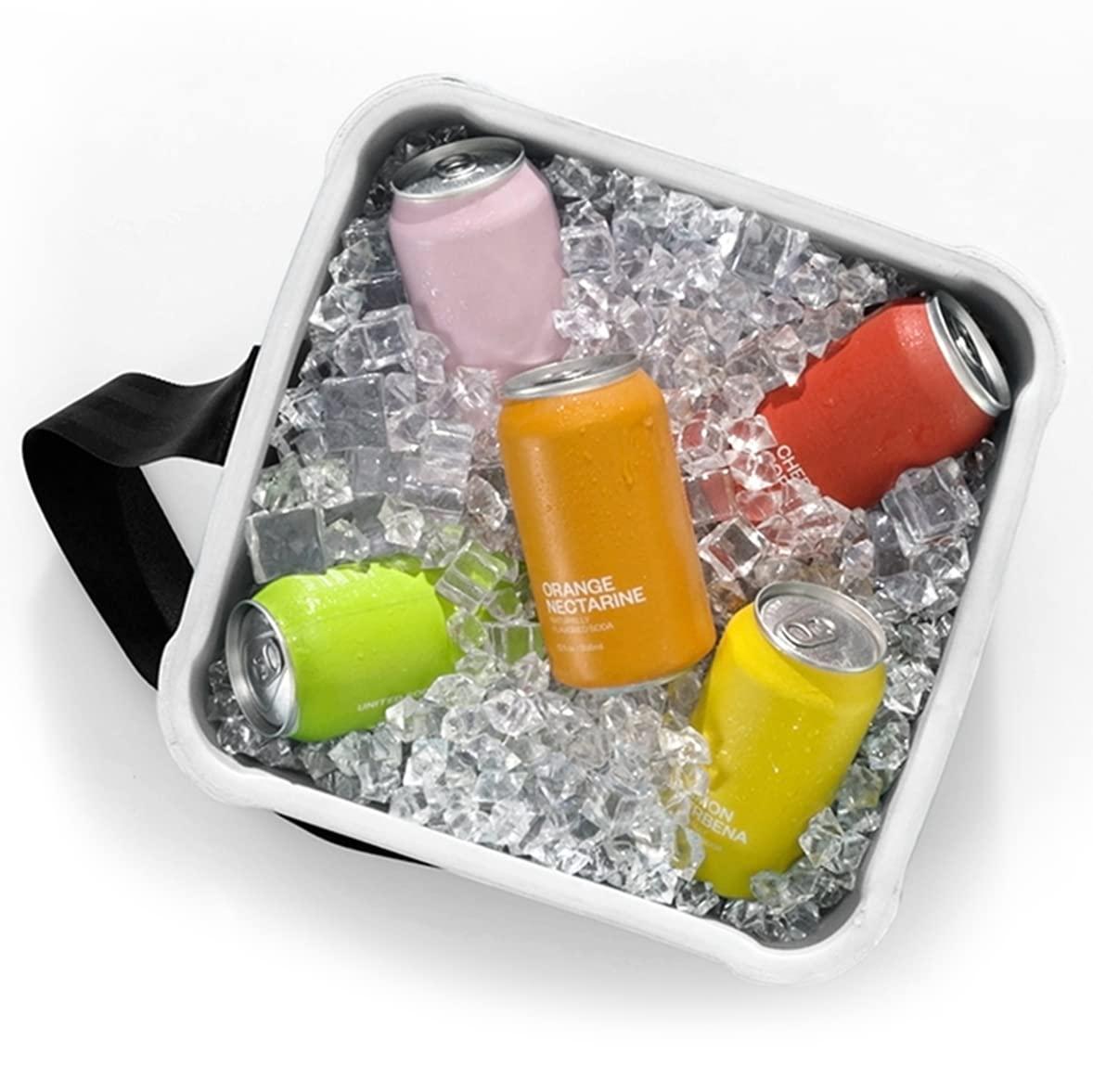 FOAM FOAM Portable 22 Quart EVA Lightweight Beach Rigid Hybrid Soft Side Cooler that Holds 30 Cans & Ice