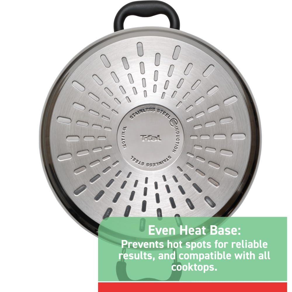T-fal T-fal Stainless Steel 12 qt. Stockpot with lid
