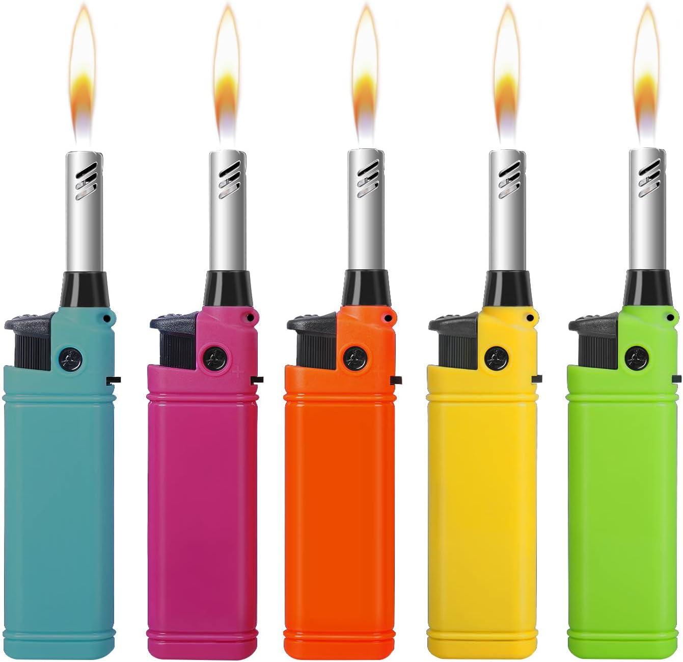Navpeak Mini Handy Refillable Candle Lighter Set in Assorted Colors