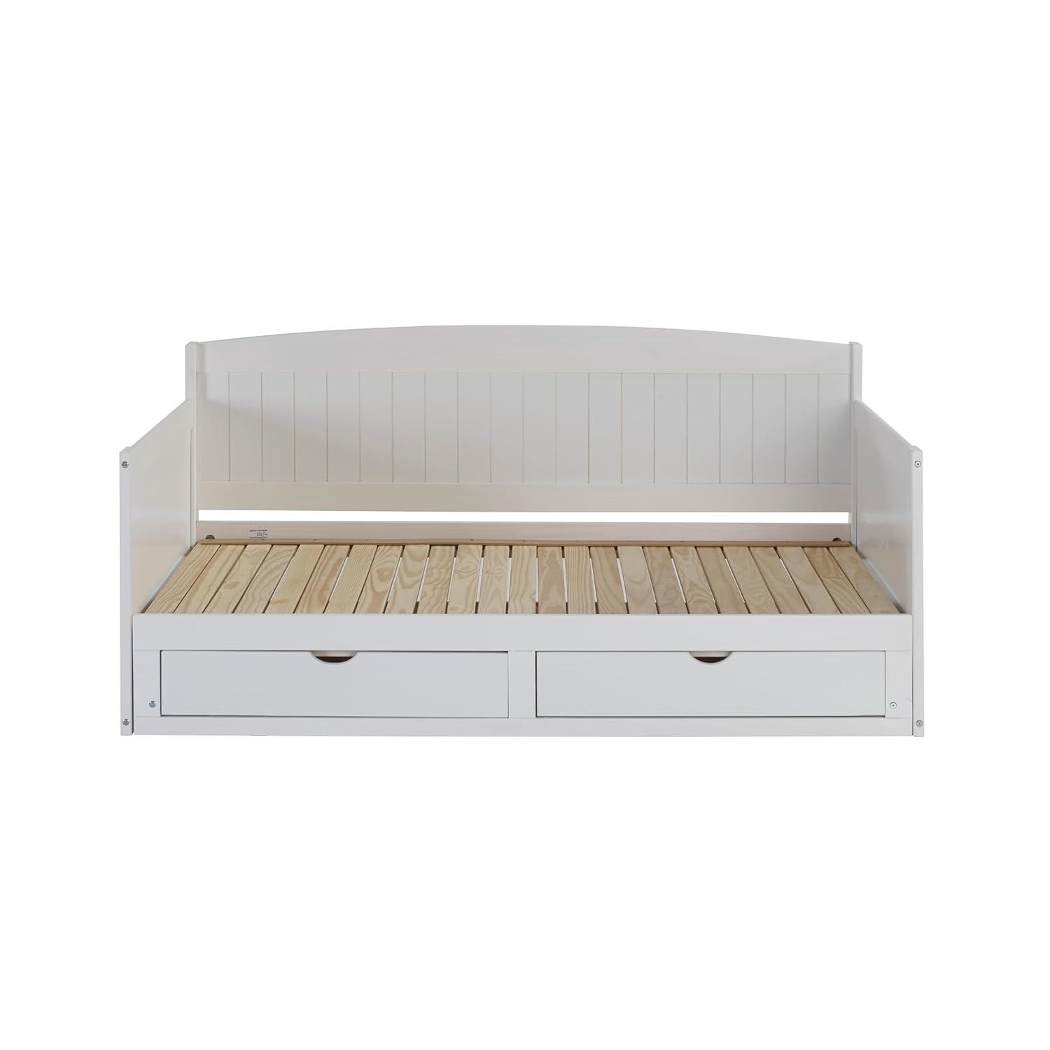 Alaterre Furniture King Harmony Kids' Daybed with Conversion White
