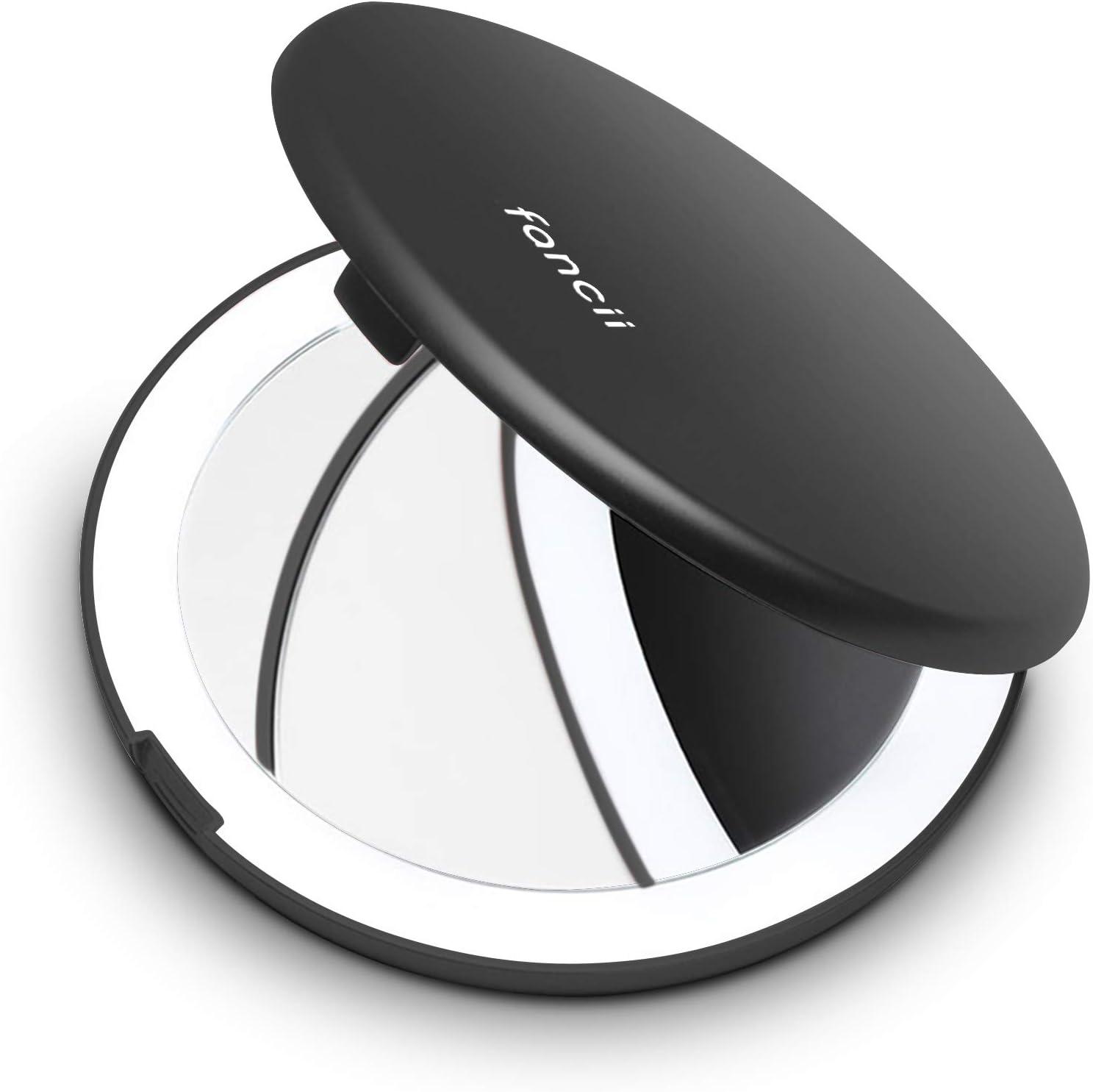 Modern Lighted Magnifying Compact Mirror