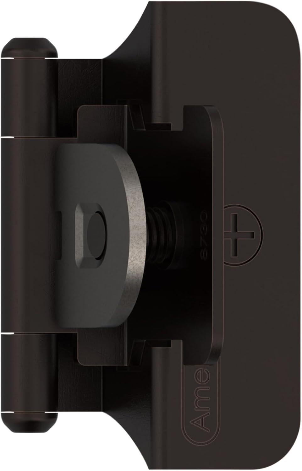 Oil-Rubbed Bronze Self-Closing Double Demountable Cabinet Hinges