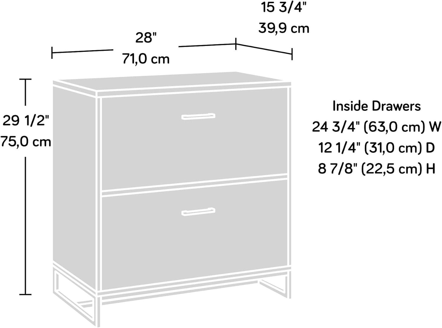 2 Drawer Tremont Row Lateral File Cabinet Sindoori Mango - Sauder: Office Storage, Safety Lock