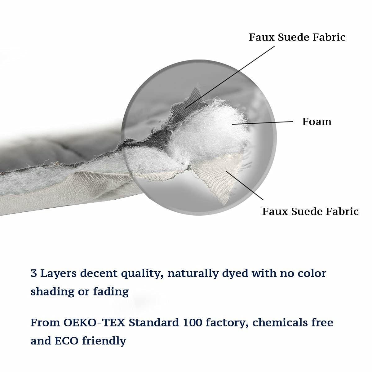 Double Side L Shape Couch Cover Sectional Sofa Covers Set Chaise Couch Cover Slip Covers for Sofas Couches Sectional Furniture Protector Cover (Large,Light Grey)