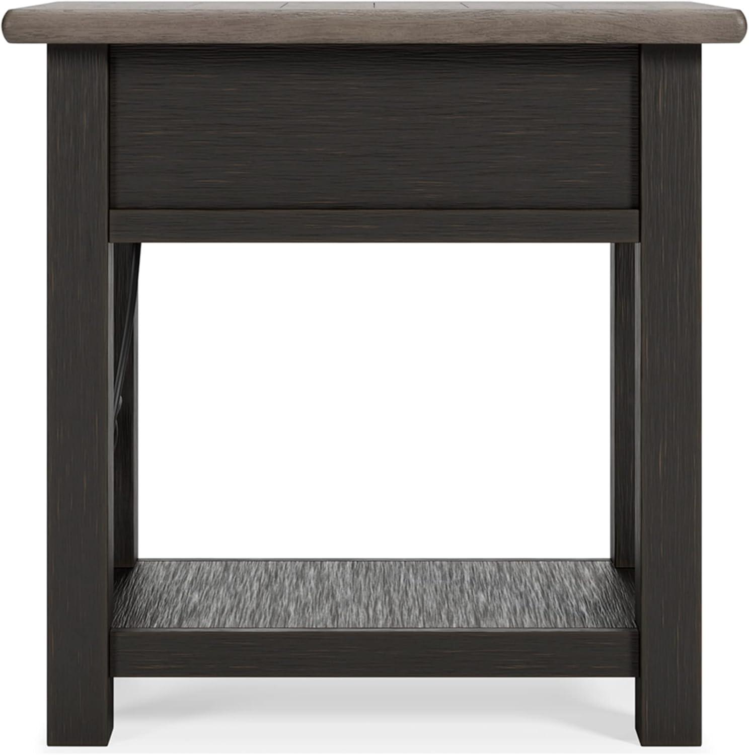 Signature Design by Ashley Casual Tyler Creek Chairside End Table Two-tone