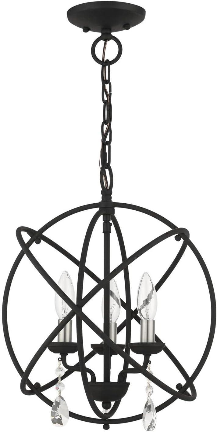 Livex Lighting Aria 3 - Light Chandelier in  Black