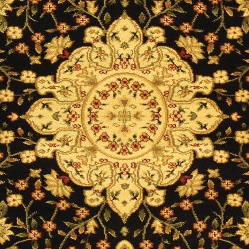 Lyndhurst LNH213 Power Loomed Runner Rug - Black/Ivory - 2'3"x6' - Safavieh.