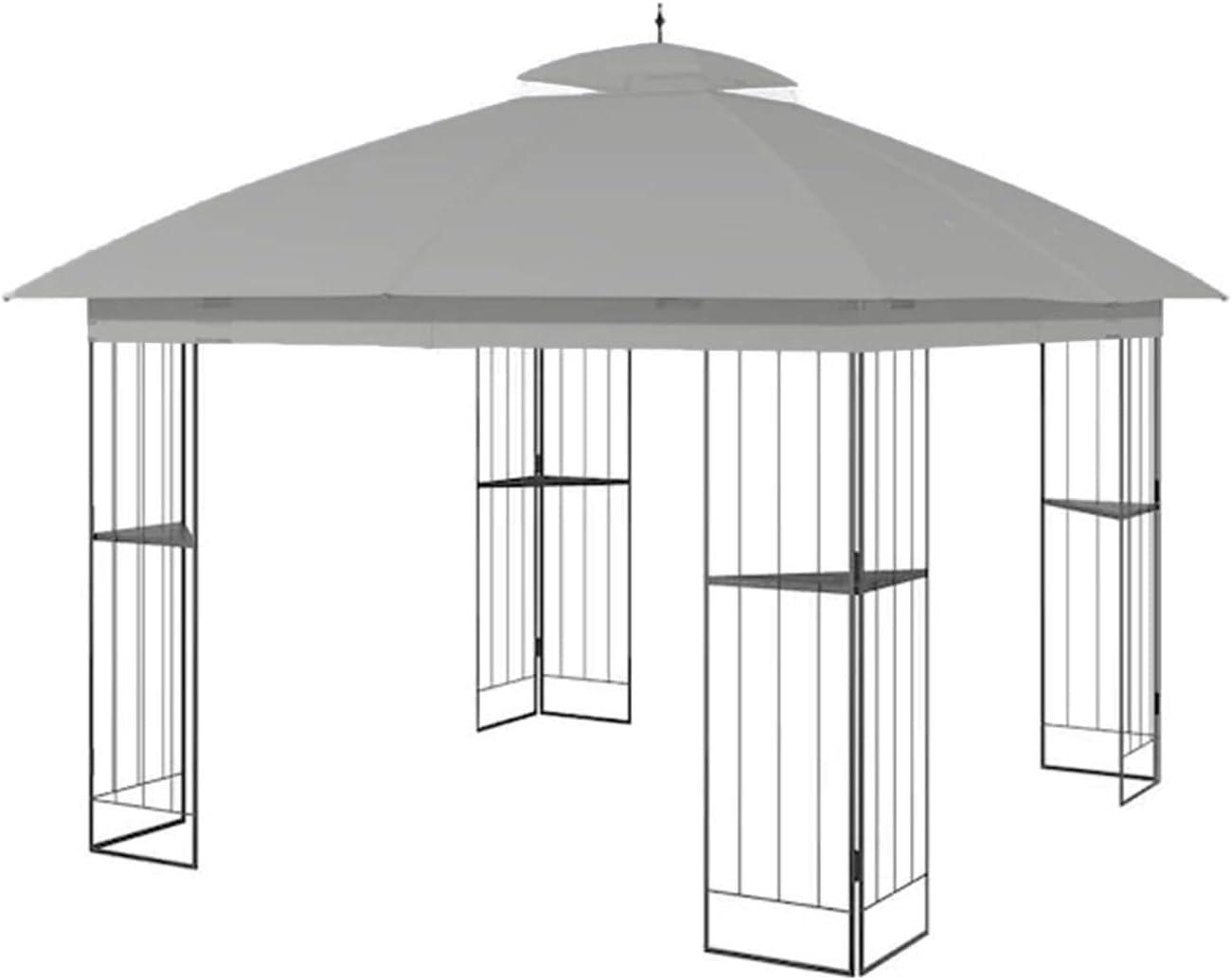 Garden Winds Replacement Canopy Top Cover Compatible with The Style Selections 10ft Gazebo -TPGAZ9116A/B - Riplock 350