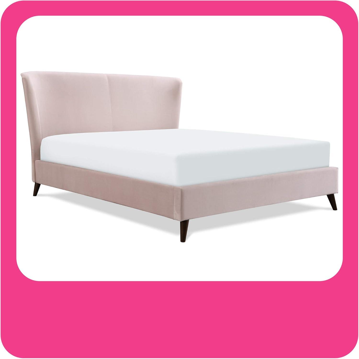 Adore Decor Adele Jupiter Wingback Upholstered Platform Bed