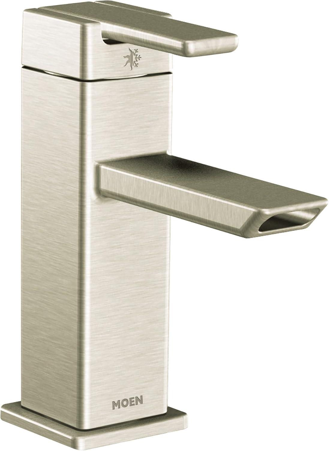 90 Degree Single Hole Bathroom Faucet with Drain Assembly