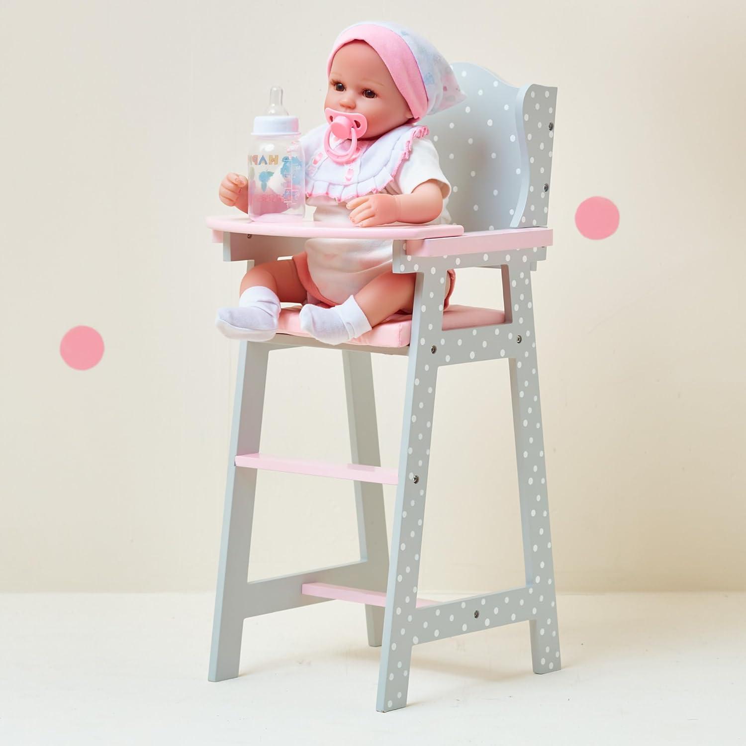 Olivia's Little World Olivia's Little World Wooden Baby Doll High Chair