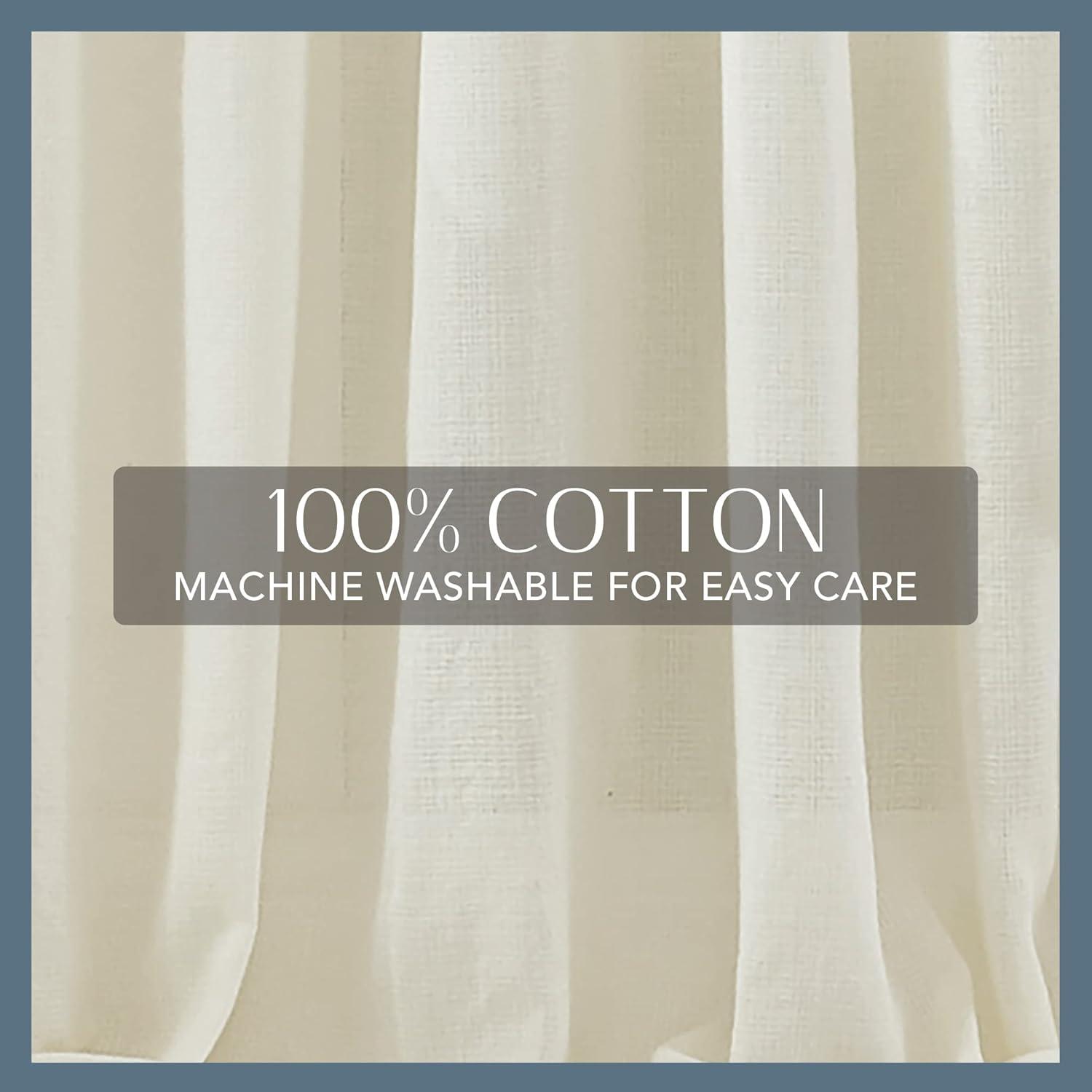 Ophelia & Co. Guyette 100% Cotton Semi Sheer Single Curtain Panel Single Panel