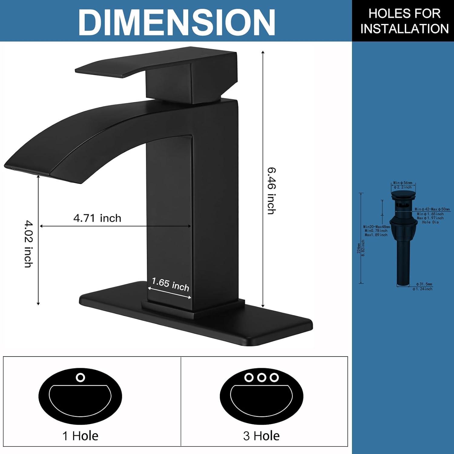 Vessel Sink Faucet Single-handle Bathroom Faucet with Drain Assembly
