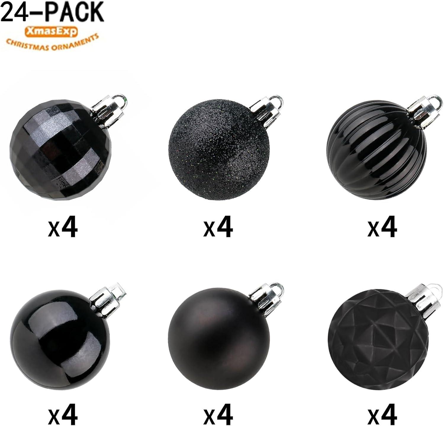 XmasExp 16ct Christmas Balls Ornaments - Shatterproof Large Hanging Ball Decorative Xmas Balls for Halloween Decorations Holiday Wedding Party Xmas Tree Decoration(3.15"/80mm, Light Purple)
