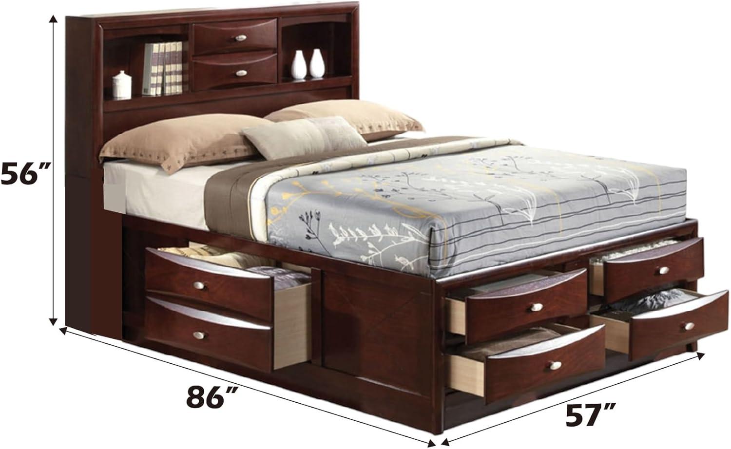 86" Full Bed Ireland Bed Espresso - Acme Furniture