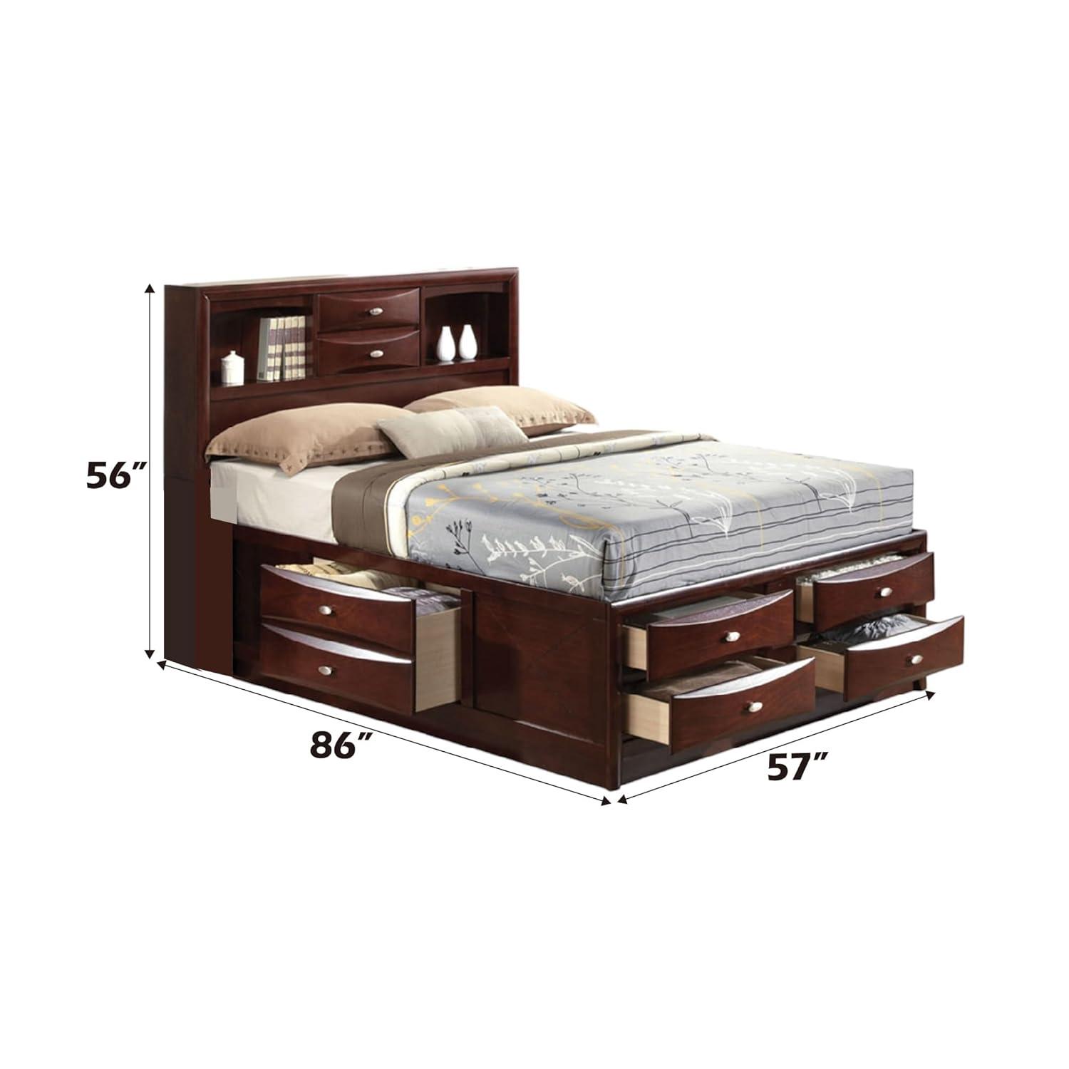 86" Full Bed Ireland Bed Espresso - Acme Furniture