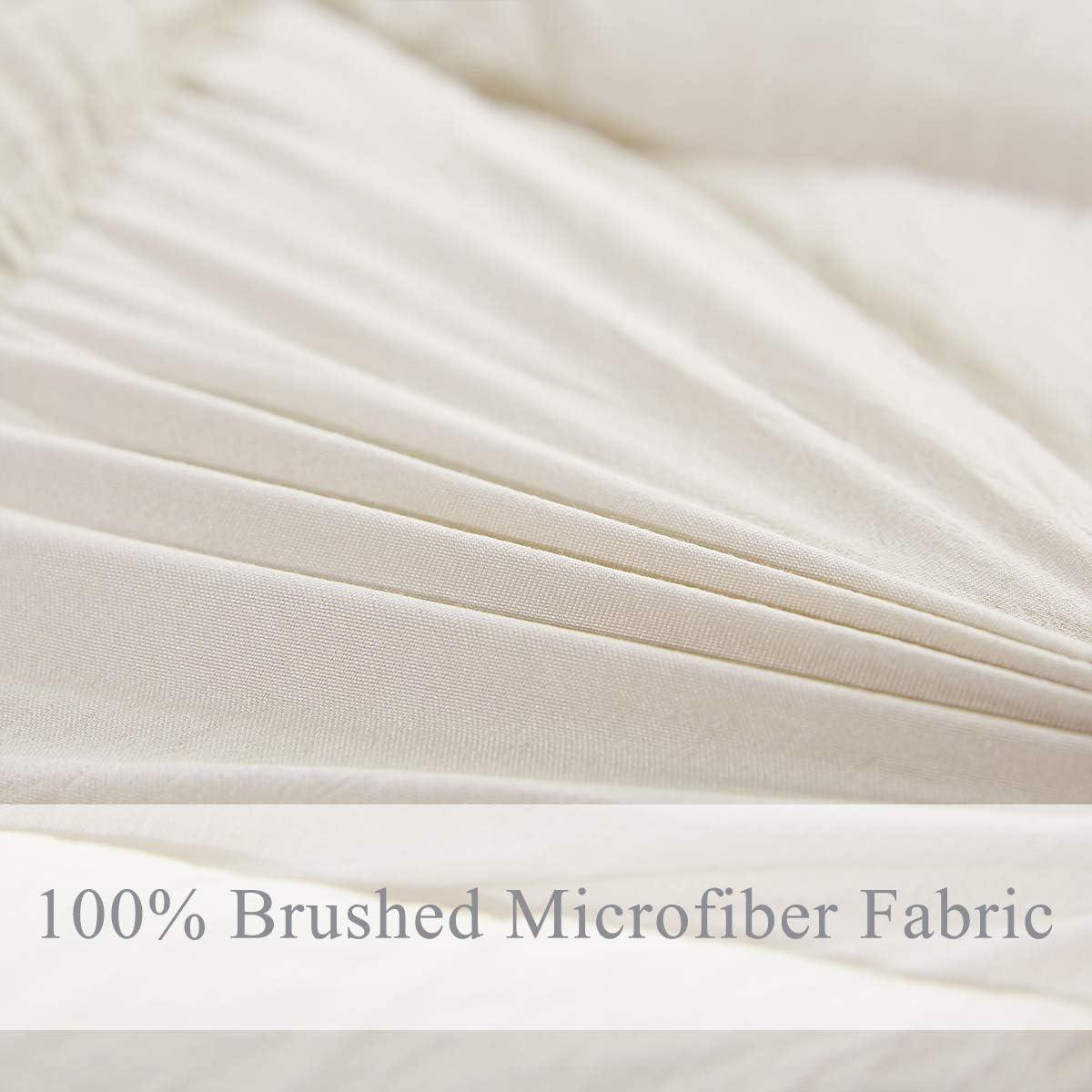 Homechoice International Group 3pc Comforter Set - All Season Reversible Down Alternative Comforter with Two Shams - Quilted Duvet Insert with Corner Tabs - Box Stitched Blanket - Breathable, Soft, Fluffy