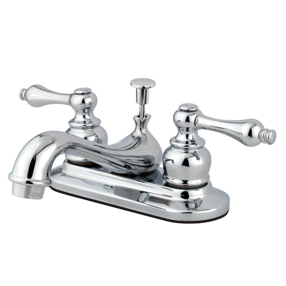 Restoration Centerset Bathroom Faucet with Drain Assembly