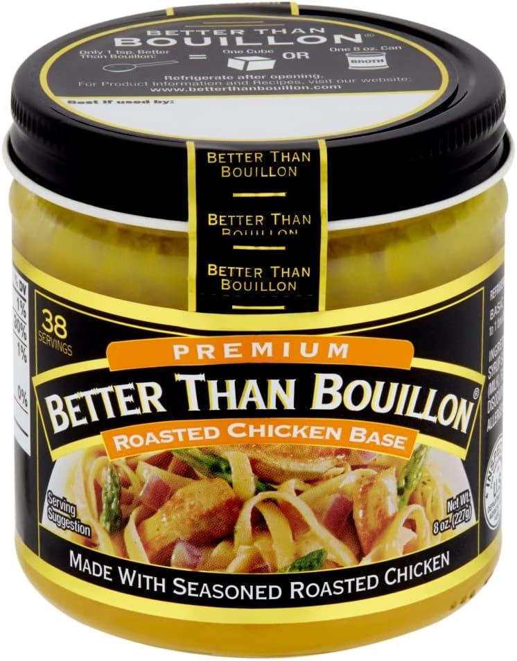 Better Than Bouillon Premium Roasted Chicken Base, Shelf-Stable, 8 oz Jar