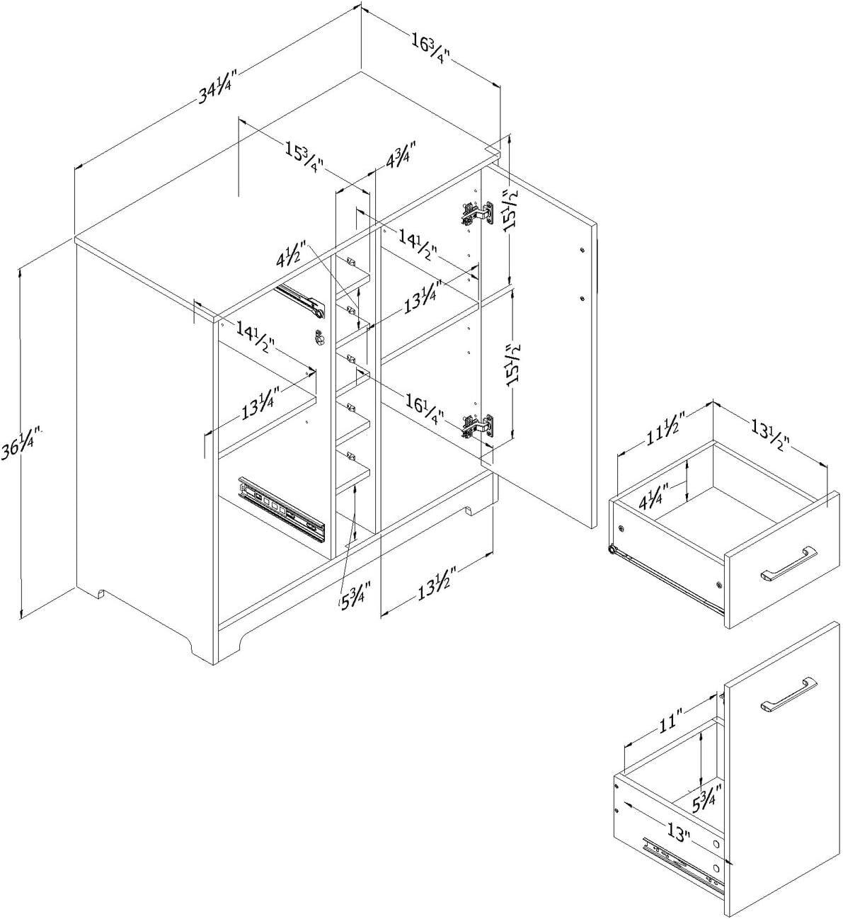 Vietti 35.63'' Bar Cabinet