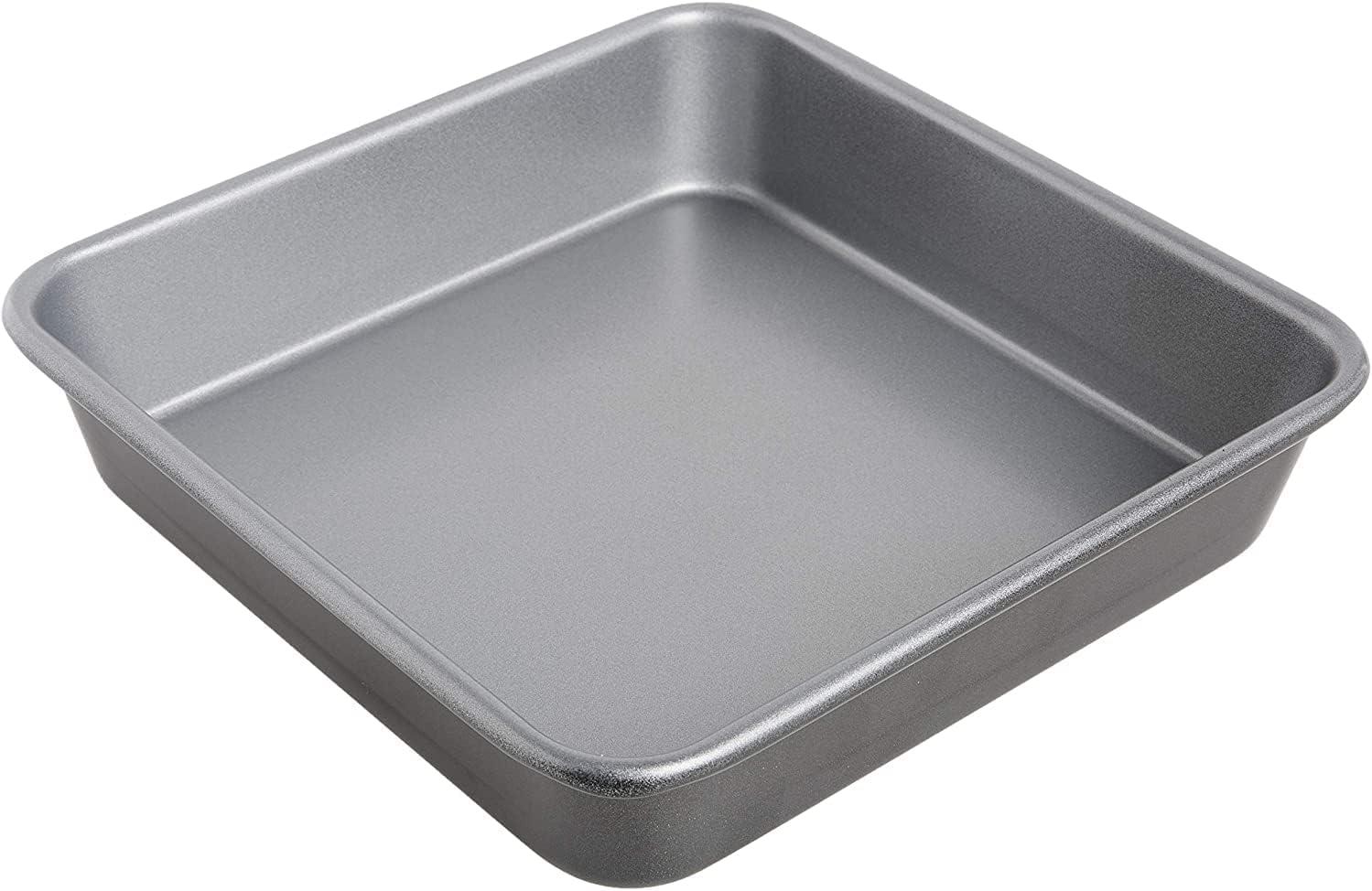 Silver Non-Stick Square Steel Cake Pan