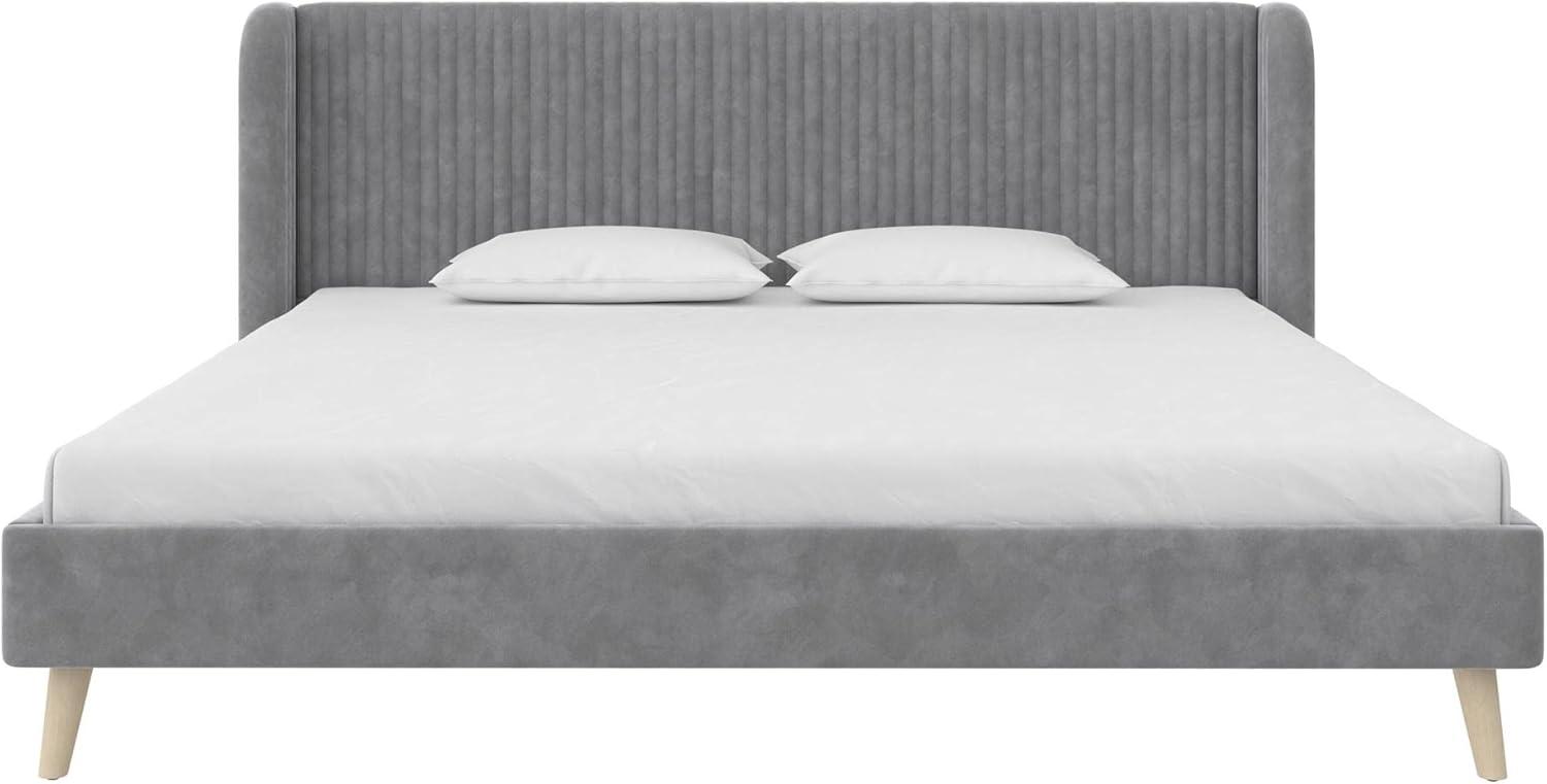 Novogratz Holly King Size Upholstered Platform Bed
