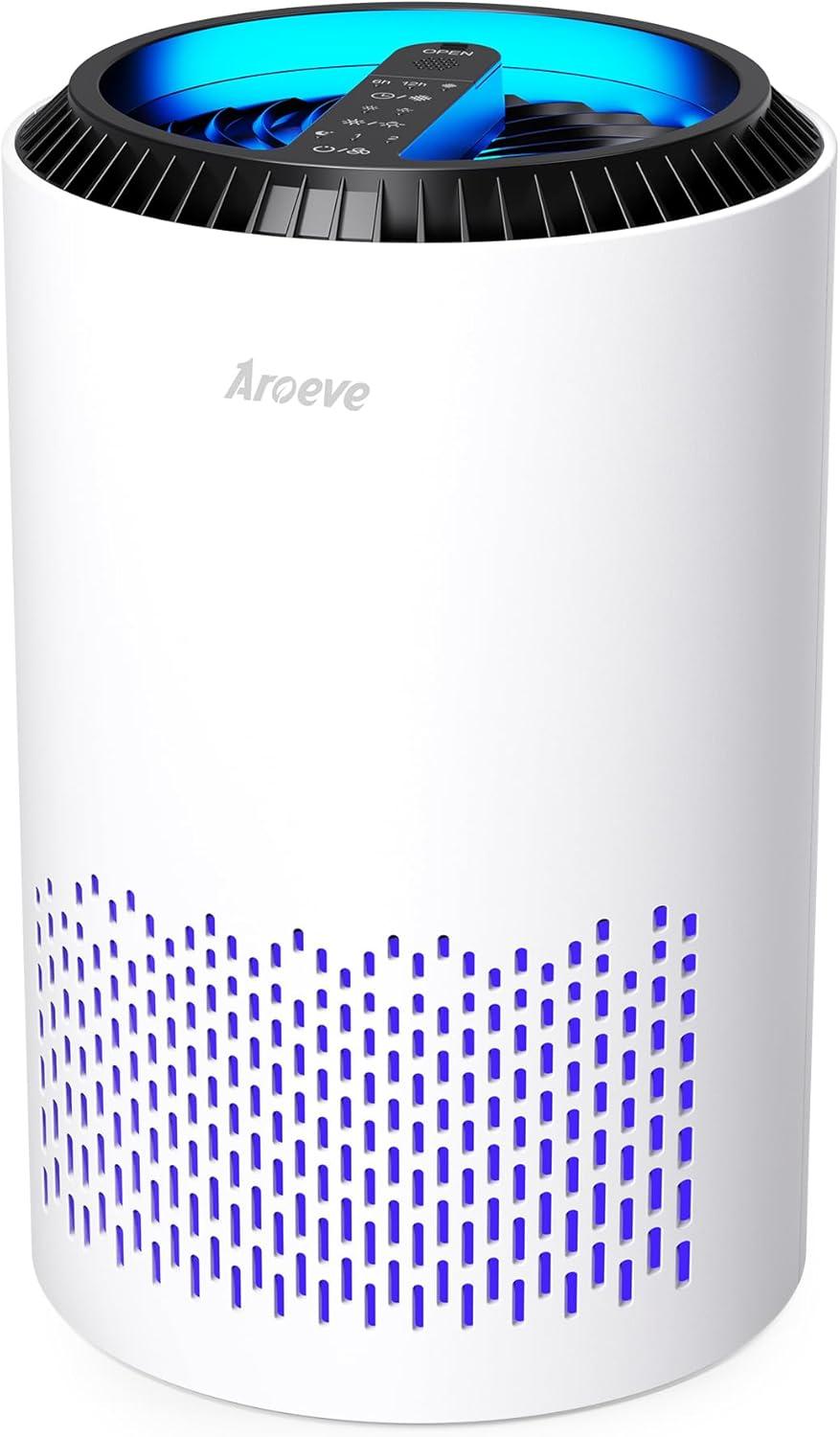 White HEPA Air Purifier with Sleep Mode and Speed Control