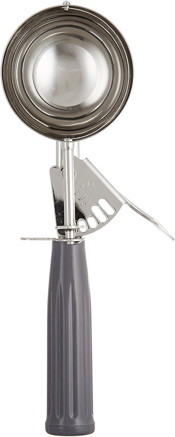 Gray Stainless Steel Ice Cream Disher with Lever, 4 oz