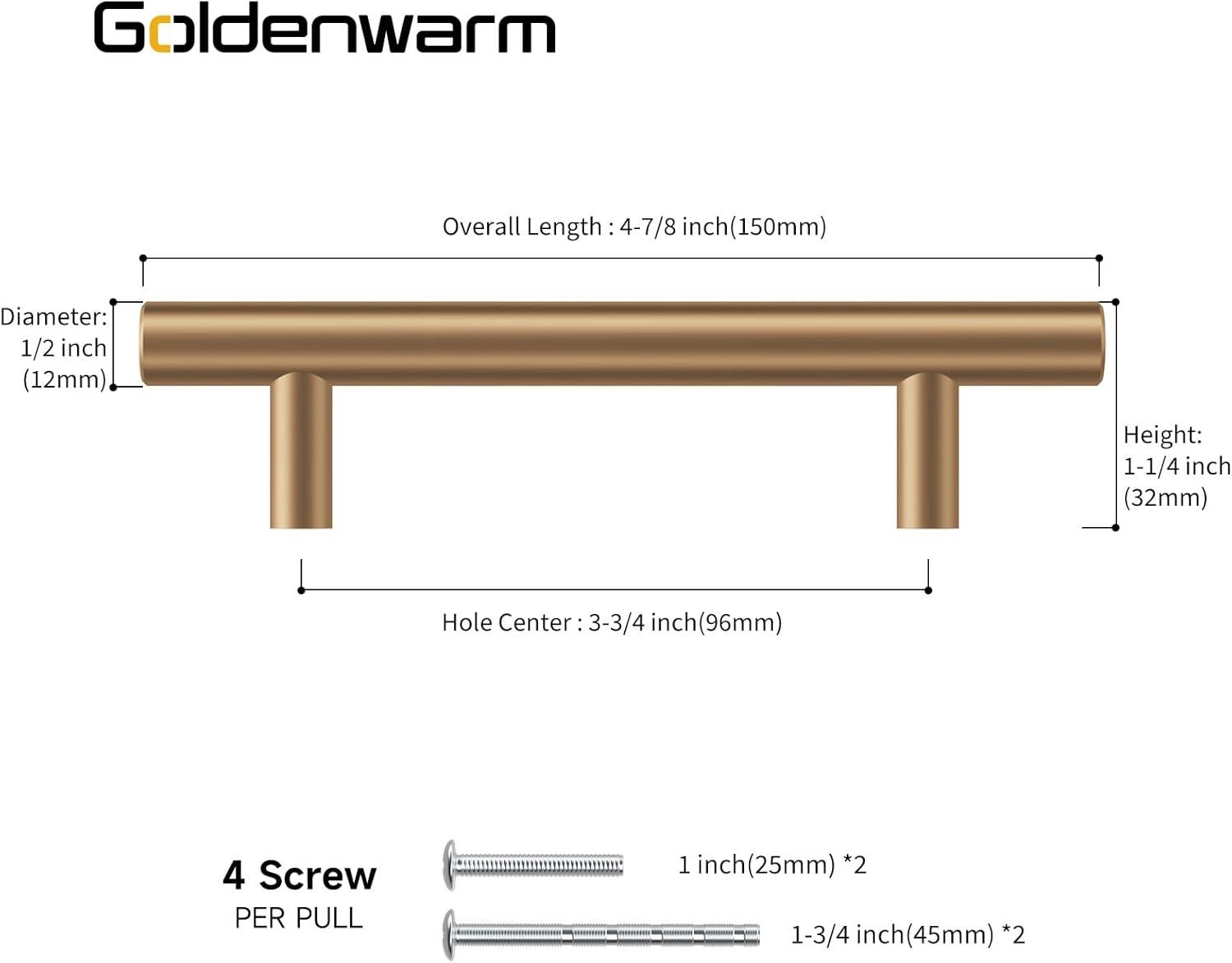 Bar Pulls Kitchen Cabinet Handles, Drawer Pulls for Cabinet Doors,