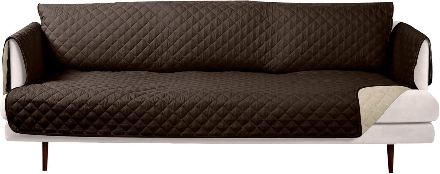 FurHaven Water Resistant Reversible Sofa Cover Furniture Protector