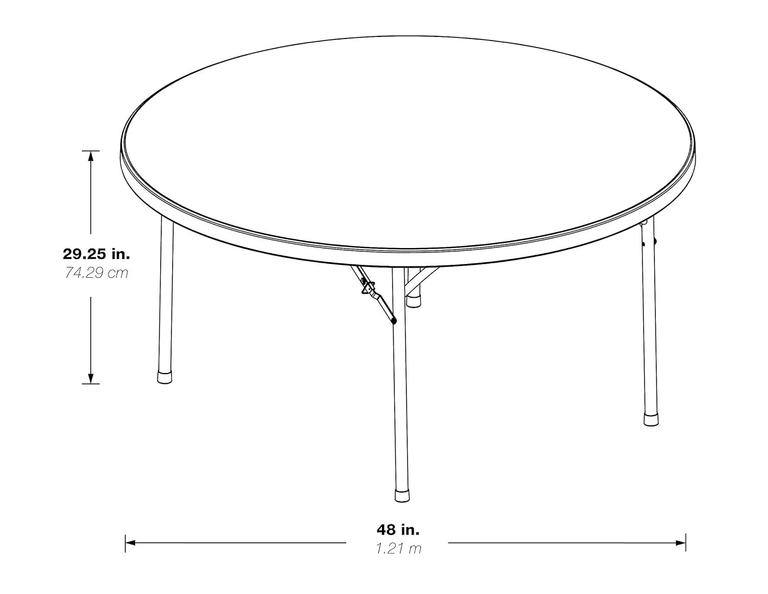 Office Star Products 48'' Circular Folding Table