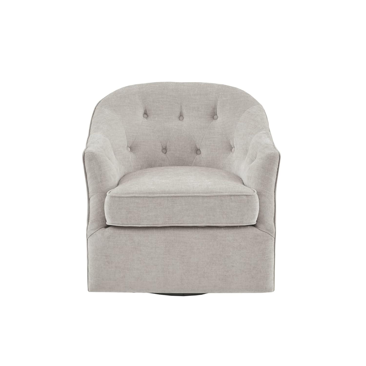 Madison Park Calvin Swivel Chair with Natural Finish MP103-1072