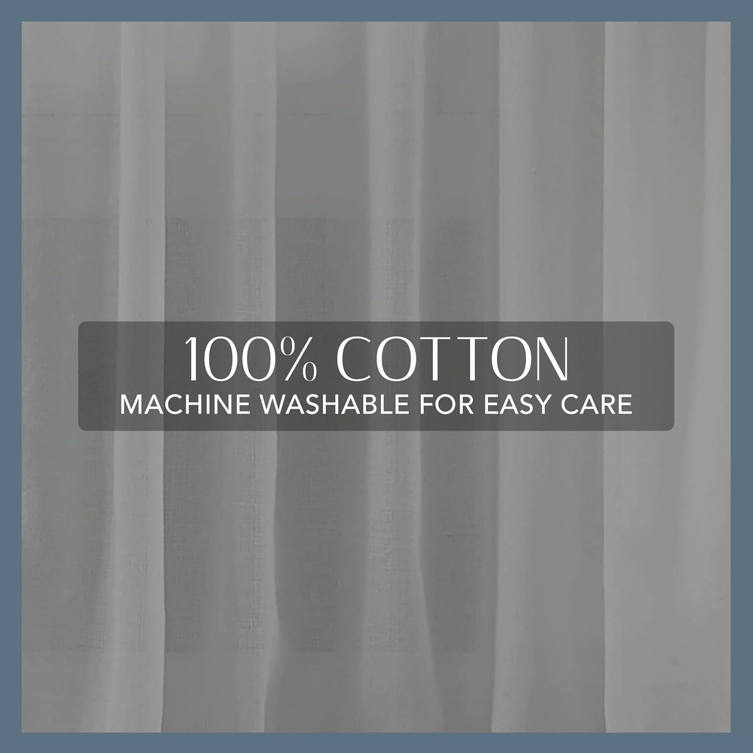 Ophelia & Co. Guyette 100% Cotton Semi Sheer Single Curtain Panel Single Panel