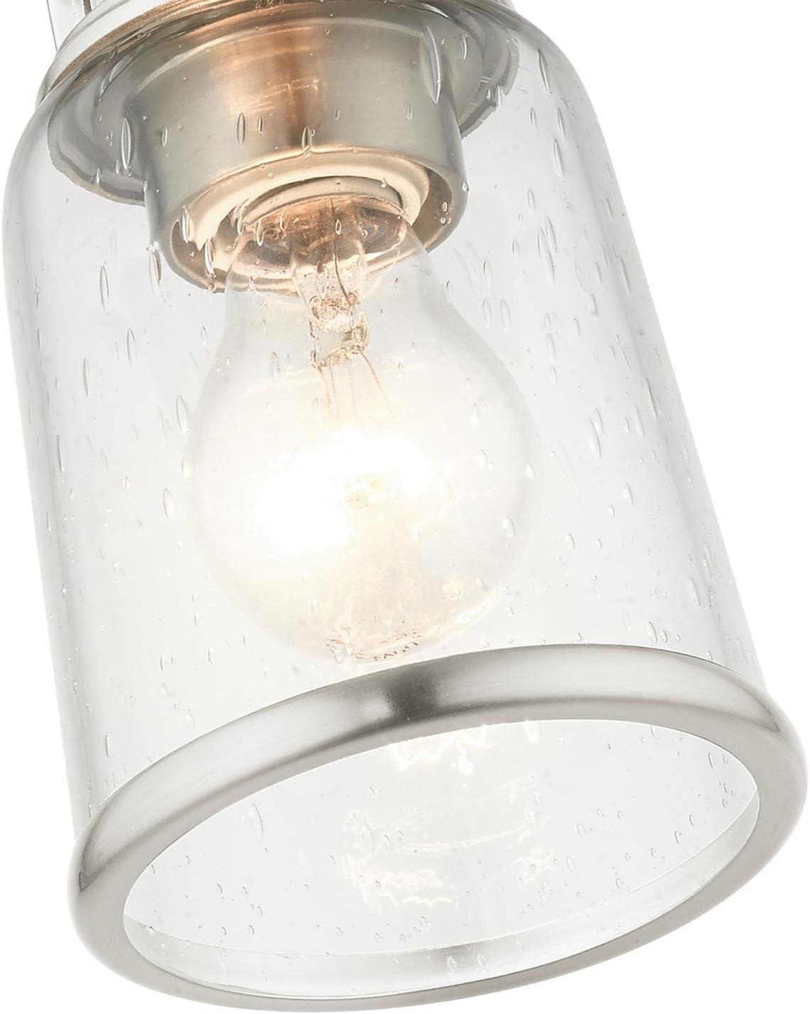 Livex Lighting Lawrenceville 1 - Light Flush Mount in  Brushed Nickel