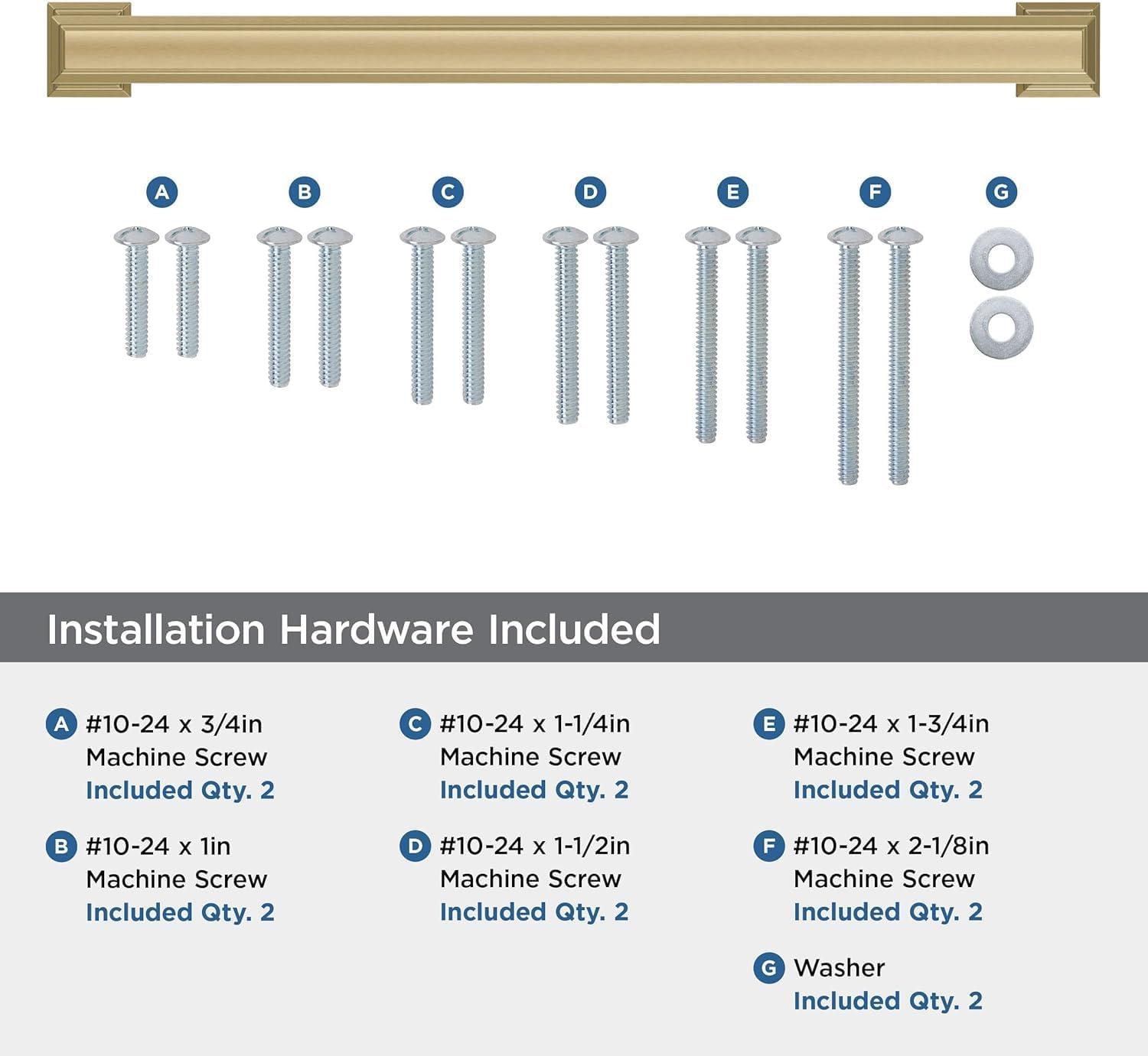 Amerock Appoint 12 inch (305mm) Center-to-Center Champagne Bronze Appliance Pull