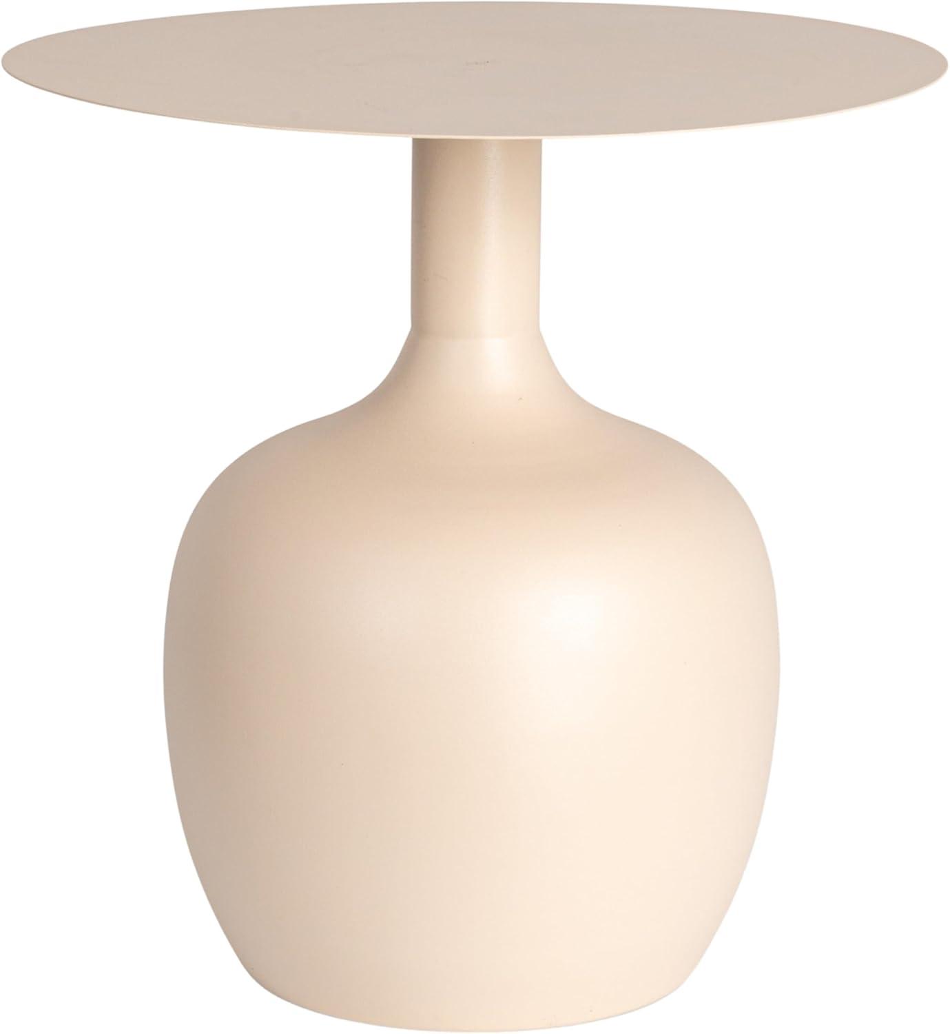 Storied Home Chic Round Side Table Cream