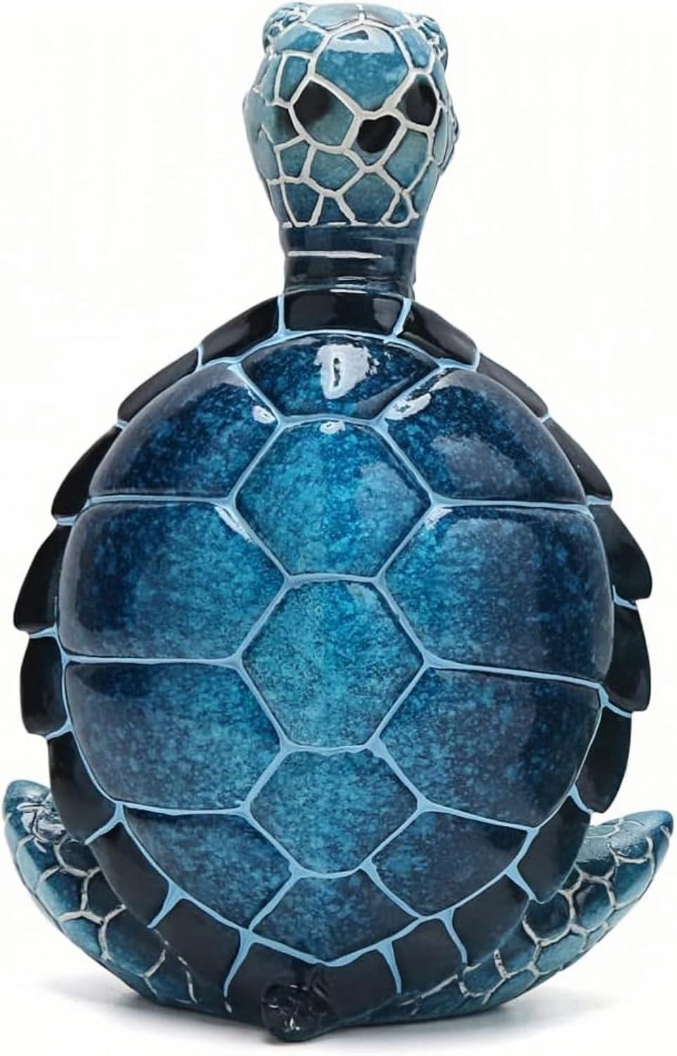 Uanit Sea Turtle Yoga Figurines Decoration Summer Meditating Sea Turtle Decor Spring Garden Turtle Crafts Turtle Yoga Figurines for Home Office Decoration Birthday Gifts for Mom, Grandma,Women