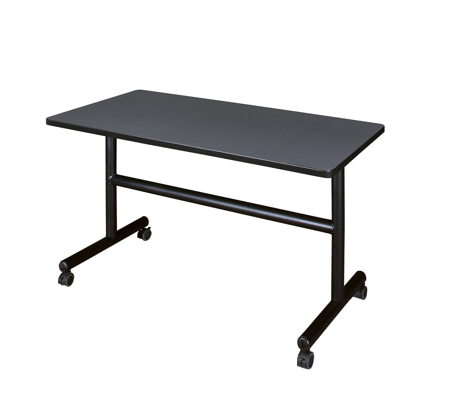 Regency 48 x 24 in. Flip-Top Training Nesting Table- Grey