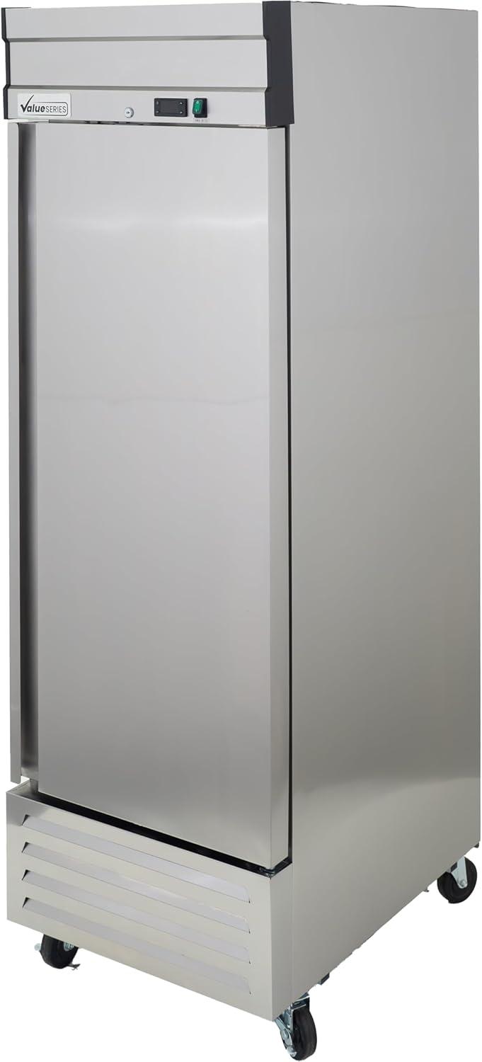 27" Stainless Steel Single Door Reach-In Commercial Freezer