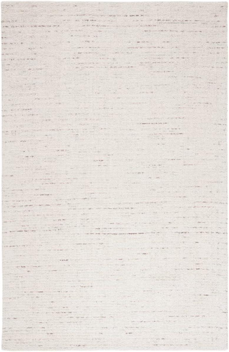 Abstract ABT468 Handmade Indoor Area Rug - Ivory/Brown - 4'x4' - Safavieh