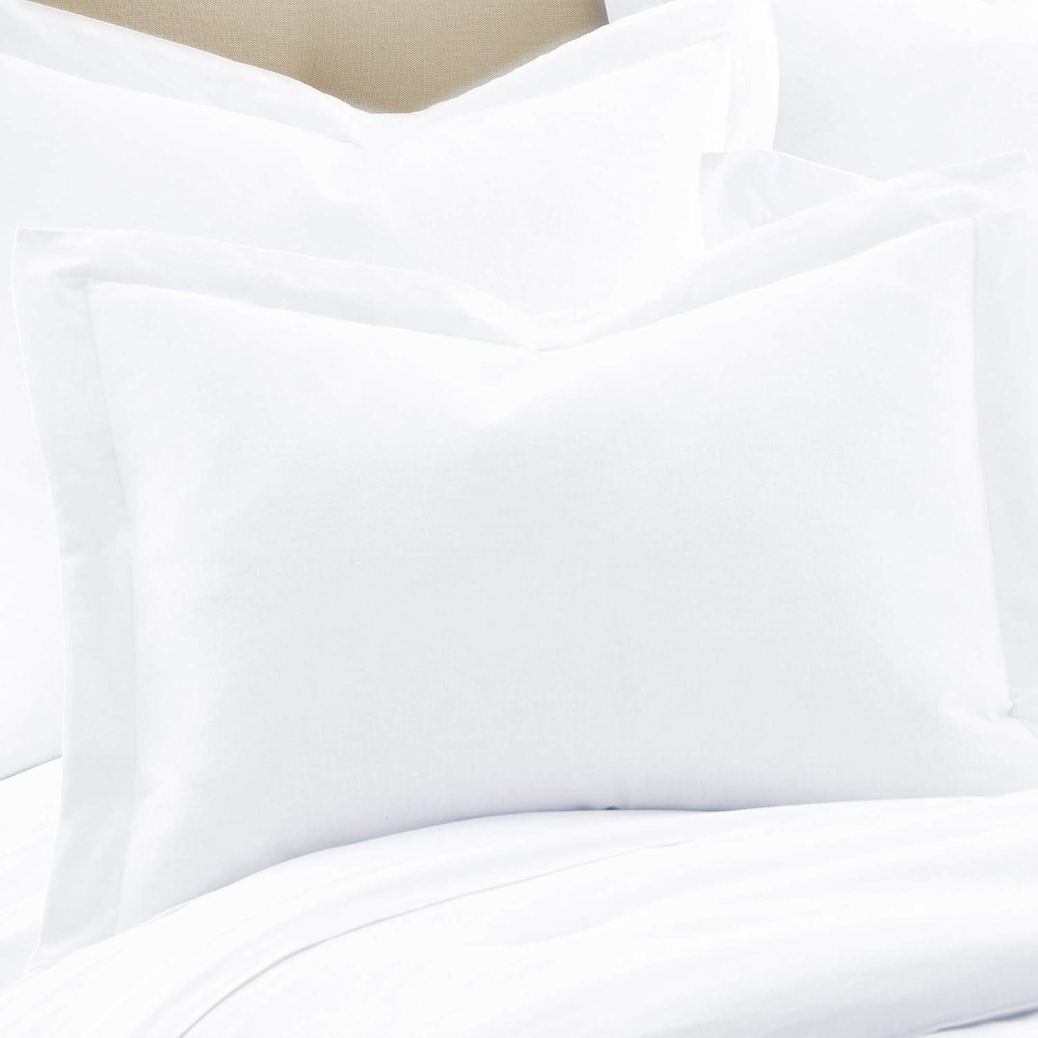 Washed Linen Full/Queen Duvet Cover - White - Levtex Home