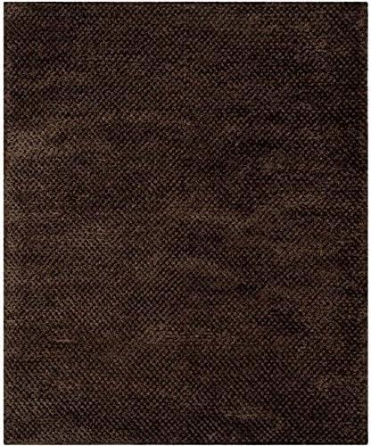 Saint Tropez Shag STS641 Hand Woven Area Rug - Chocolate - 5'x8' - Safavieh.