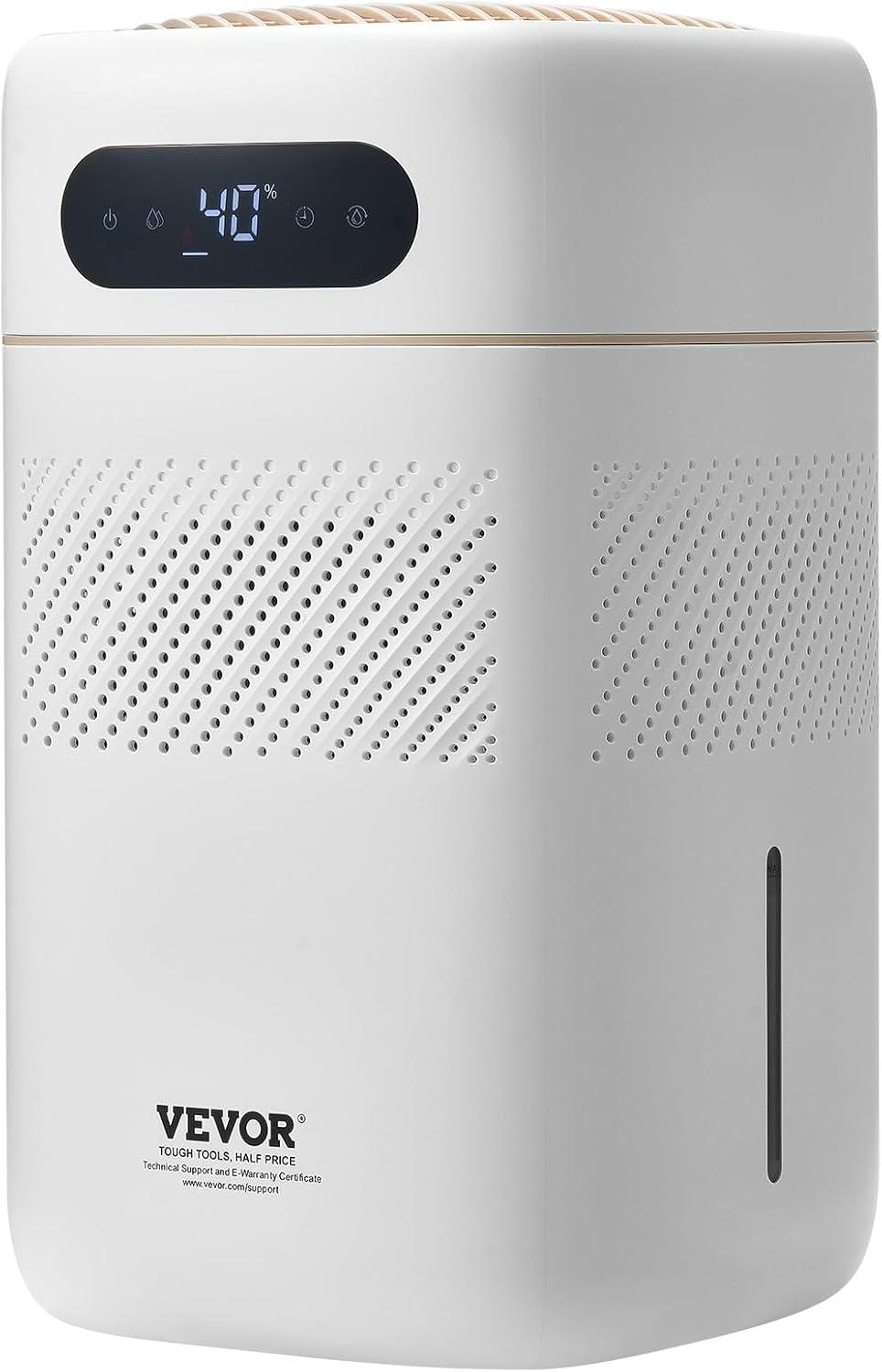 Tieron 5L(1.32G) Evaporative Humidifier for 538.2 sqft Air Purifier for Bedroom