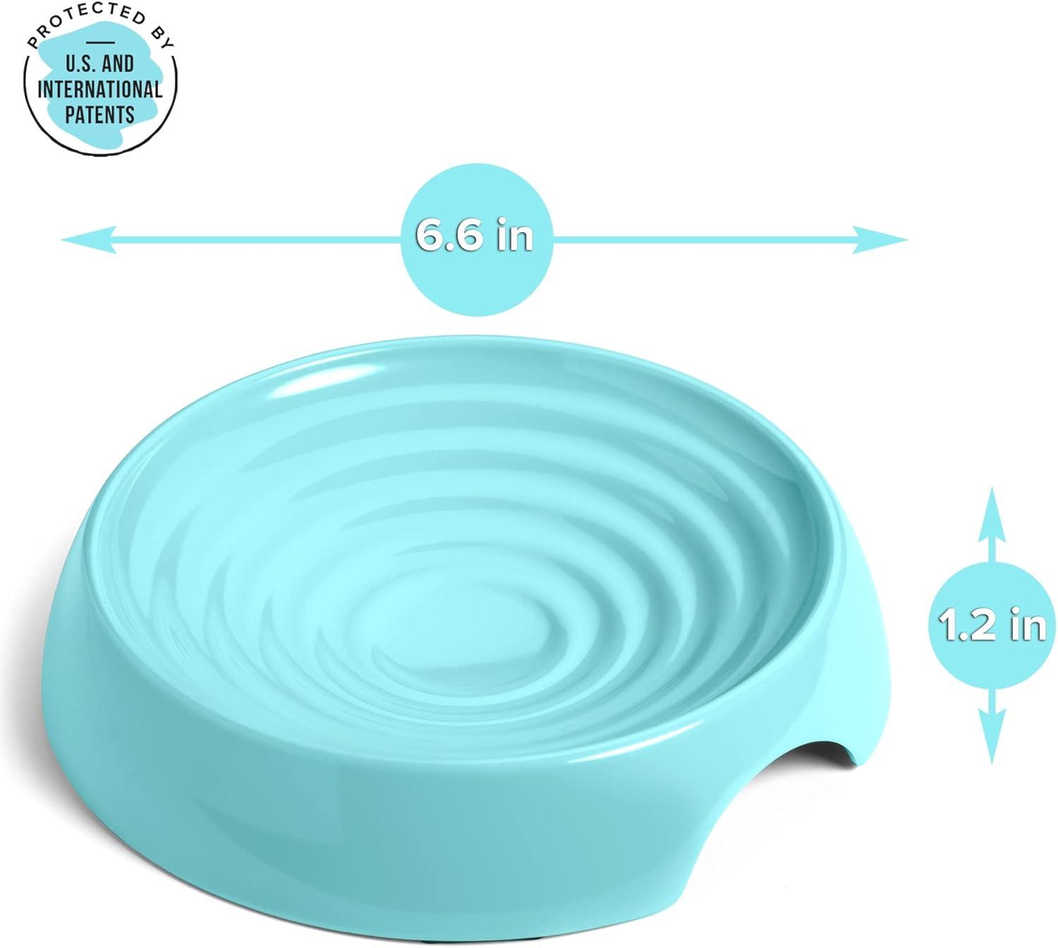 CatGuru Cat Bowls, Whisker Stress Free Cat Food Bowl, Reliefs Whisker Fatigue, Wide Cat Bowl, Non Slip Cat Food Bowls, Shallow Cat Dish, Cat Feeding & Watering Supplies (Aruba)