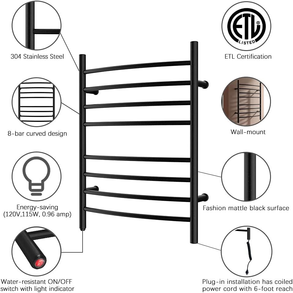 Curved Towel Rail Towel Warmer